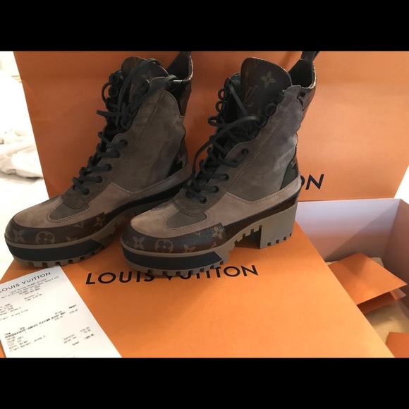 Louis Vuitton Shoes - Louis Vuitton  Laureate Platform Dessert Boot